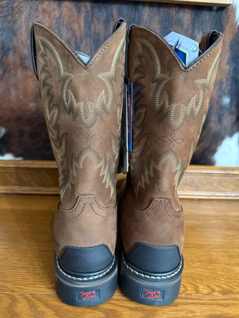 Tony Lama Men’s Waterproof Tan Cheyenne Leather Boot TW1018 Size 8.5 -NEW IN BOX